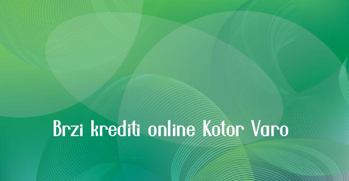 Brzi krediti online Kotor Varoš