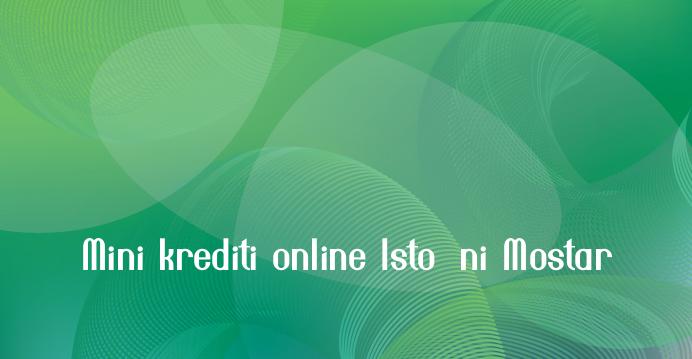 Mini krediti online Istočni Mostar